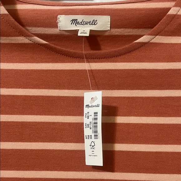 Madewell Multicolor Striped Short Sleeve Tee - Picture 3 of 7